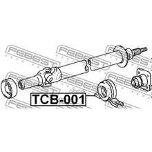 Подшипник Опоры Карданного Вала Febest арт. TCB001