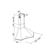 FALMEC ELIOS ANGOLO 900 INOX 800 MC