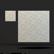 Стеновая гипсовая 3D панель – Лилии, 500х500mm