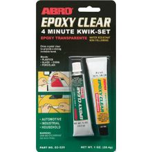 Abro Epoxy Clear 4 Minute Kwik Set прозрачный авто 14.2 г бесветный