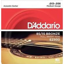 EZ930 AMERICAN BRONZE 85 15 Струны для акустической гитары Medium 13-56 D`Addario