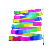 Китай Лента гимнастическая радужная (вертикальная) 6м a227-2