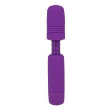 Seven Creations Фиолетовый мини-вибратор POWER TIP JR MASSAGE WAND