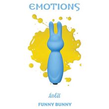 Lola toys Голубой мини-вибратор Emotions Funny Bunny (голубой)