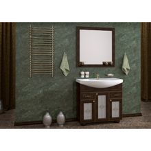 ASB-Woodline Мебель для ванной Бергамо 85 орех, массив ясеня