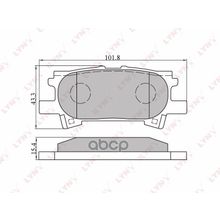 Колодки Тормозные Дисковые | Зад | LYNXauto арт. BD7534