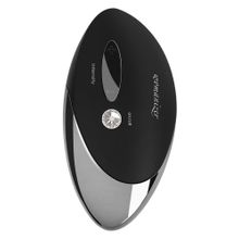 Womanizer Чёрный бесконтактный стимулятор с хромированной вставкой Womanizer W500 Black Chrome (черный с серебристым)