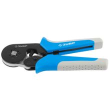 Кримпер ЗУБР "ЭКСПЕРТ" "ЕВРО-КОННЕКТ" для изолированных и неизолированных втулочных наконечников,с 4-хсторонней матрицей