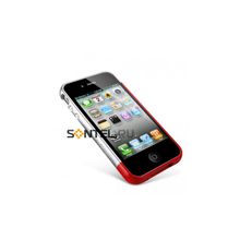 SGP Бампер для iPhone 4 Linear EX Meteor Series красный SGP08377
