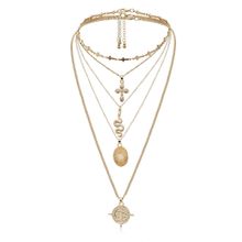 Многослойное колье "Змея" (арт. 81246-4)