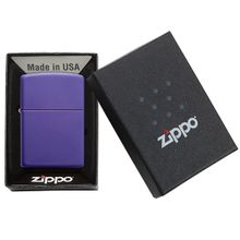 Зажигалка фиолетовая матовая Zippo Classic Purple Matte