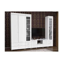 Система Мебели Гостиная Монако-2 белое дерево