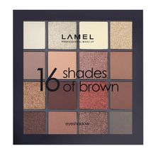 LAMEL PROFESSIONAL Тени для век 16-1 Shades Of Brown Eyeshadow