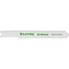 Полотна KRAFTOOL, U118AF, для эл лобзика, Bi-Metall, по металлу (1,5-2мм), US-хвост., шаг 1,2мм, 55мм, 2шт