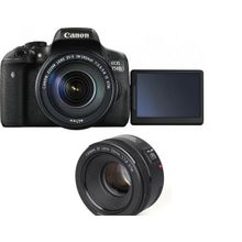 Фотоаппарат Canon EOS 750D Kit 18-55 STM + 50 f 1.8 STM