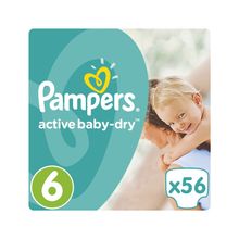 Pampers Active Baby-Dry Extra Large 15+ кг 56 шт.