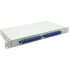 Коммутационная панель  Sonatel   MOCK-1-16-SC-A   Patch Panel ВО 19" 1U, 16port SC, укомплектованная (16x pigtail SM 9 125)