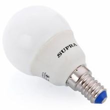 Лампа энергосберегающая Supra SL-M-GL-8 4200 E14 8W, Световой поток 300Лм