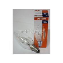 Лампа накаливания Osram Е-14 60W прозрачная