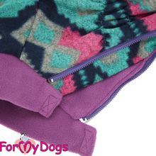 Флисовый комбинезон для собак ForMyDogs фиолетовый для девочек FW430-2017 F
