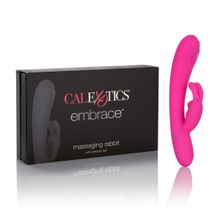 California Exotic Novelties Перезаряжаемый вибромассажер Embrace Massaging Rabbit (розовый)