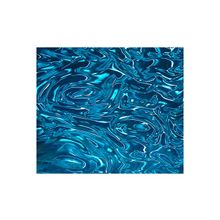 Потолочная плита Армстронг 3D ,цвет голубой , рисунок волна