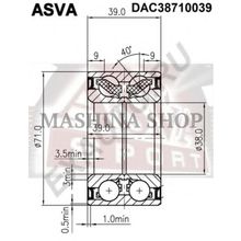 Подшипник ступицы передней TOYOTA Yaris 1,0-1,5 D-4D 99-05