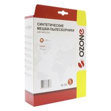 M-58 Мешки-пылесборники Ozone синтетические для пылесоса, 5 шт + микрофильтр
