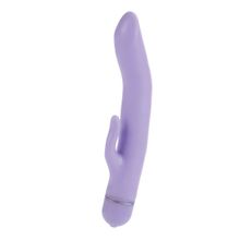 California Exotic Novelties Фиолетовый вибратор Flexi Slider - 21 см.