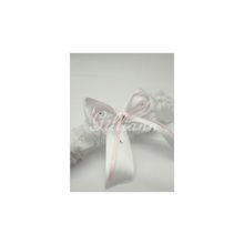 Свадебная подвязка Gilliann Pink GAR179 - с розовой лентой