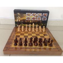 Шахматы + шашки + нарды подарочные WC0003L, ШП
