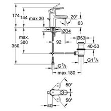 Смеситель Grohe Europlus II 33156002 для раковины