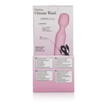 California Exotic Novelties Вибромассажер Vibrating Ultimate Wand - 21,5 см. (нежно-розовый)