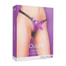 Shots Media BV Фиолетовый страпон Strap-On Purple - 11 см.