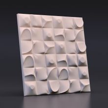 Стеновая гипсовая 3D панель – Песочные города, 500х500mm