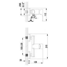 Смеситель Lemark plus Factor LM1603C для душа