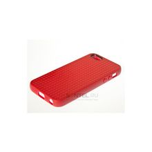 Силиконовая накладка Speck для iPhone 5, клетка красная 00020252