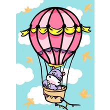 Раскраска по номерам РУССКАЯ ЖИВОПИСЬ Воздушное путешествие