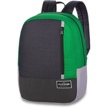 Мужской стильный городской рюкзак с флисовым карманом для очков Dakine Union 23L Augusta чёрный с зелёным и серым
