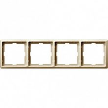 Рамка 4 поста MERTEN ARTEC, бежевый блестящий |  код. MTN481444 |  Schneider Electric
