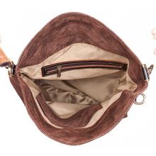 Креативная сумка Верона коричневая с блеском
