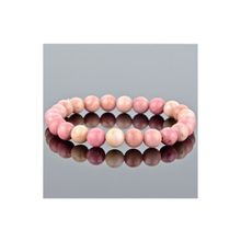 Бусики-Колечки Браслет Родонит "Классика 10" арт. бНРД-1(10)-15-2