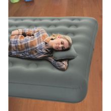 Подушка надувная Bestway 69034 Fabric Air Camp Pillow (42х26х10см) серый