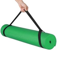 Коврик для йоги 173х61х0,4 см (зеленый) с чехлом для переноски T07636