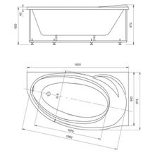 Aquatek Акриловая ванна Бетта 160 R