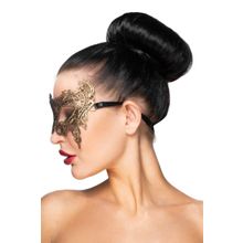 Золотистая карнавальная маска  Вега (золотистый)