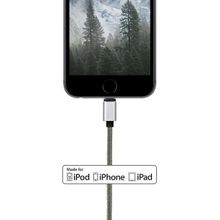 Кабель ROMBICA DIGITAL IL-02 USB - Apple Lightning (MFI) 1м оплетка п