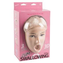 Надувная секс-кукла Cum Swallowing с вибрацией телесный