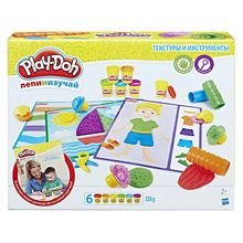 PLAY-DOH (Hasbro) Hasbro Play-Doh B3408 Игровой набор "Текстуры и инструменты" B3408