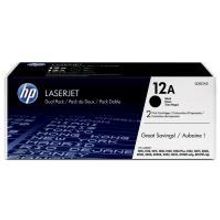 HP 12A, Q2612AF картридж для LaserJet 1010, 1012, 1015, 1018, 1020, 1022, 3015, 3020, 3030, 3050, 3052, 3055, M1005, M1319 (Q2612A, 2 шт x 2000 стр)